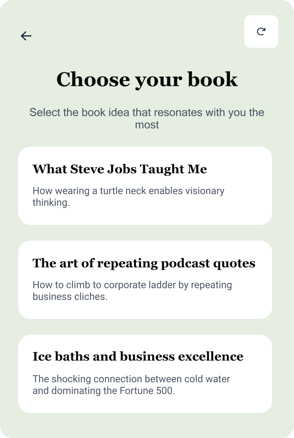 AI-generated suggestions